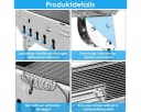 TLGREEN Klappgrill Holzkohlegrill Edelstahl Silber mit Zubehör Bild 5
