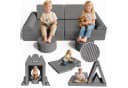 15-teiliges Modulares Kindersofa aus Cord Bild 2