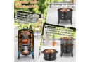 TLGREEN Smoker Räucherofen 3-in-1 Schwarz Edelstahl Bild 1