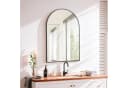 TLGREEN Wandspiegel Schwarz Gold 66x96cm Bogen Bild 2