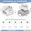 TLGREEN Toilettentrainer Kinder mit Tritthocker & Rückenlehne Bild 1