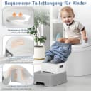 TLGREEN Toilettentrainer Kinder mit Tritthocker & Rückenlehne Bild 3