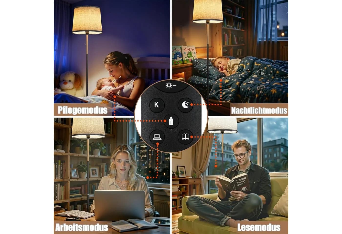 TLGREEN Stehlampe 170cm mit Smart LED-Birne & Fernbedienung - Bild 5