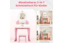 TLGREEN 2-in-1 Kinderschminktisch Rosa mit Spiegel Bild 3