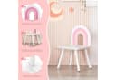 TLGREEN Schminktisch Kinder Cloud Design Rosa/Weiß 2 Schubladen Bild 4