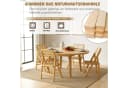 TLGREEN Klappstuhl aus Holz, Faltbar Esszimmerstuhl 87x46x43cm Rattan Stuhl mit Wiener Geflecht Bild 4