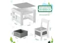 TLGREEN Kindersitzgruppe 3-in-1 mit Whiteboard & Stauraum Bild 1