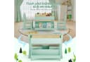 TLGREEN Kindersitzgruppe 3-in-1 Multifunktional Grün mit Whiteboard & Stauraum Bild 3