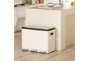 TLGREEN Mülltrennsystem 3x15L Edelstahl mit Soft-Close und Fußpedal Bild 1