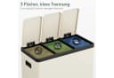 TLGREEN Mülltrennsystem 3x15L Edelstahl mit Soft-Close und Fußpedal Bild 5