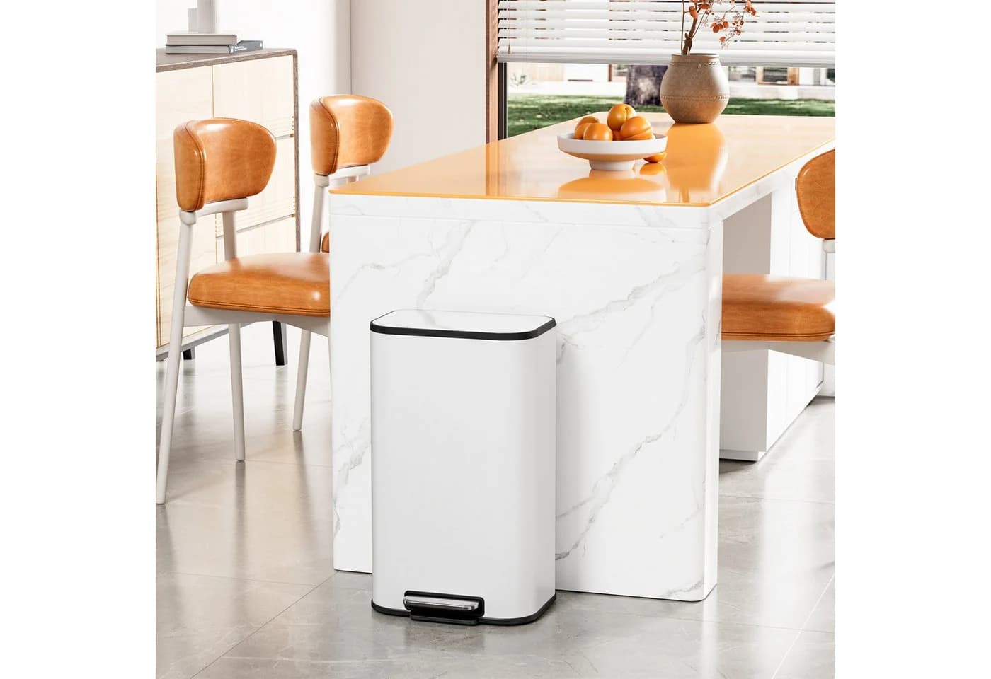 TLGREEN Tretmülleimer Edelstahl Soft-Close Fußpedal