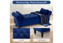TLGREEN Sitzbank mit Stauraum 133x53x46 cm Beige/Dunkelgrau/Blau Bild 5