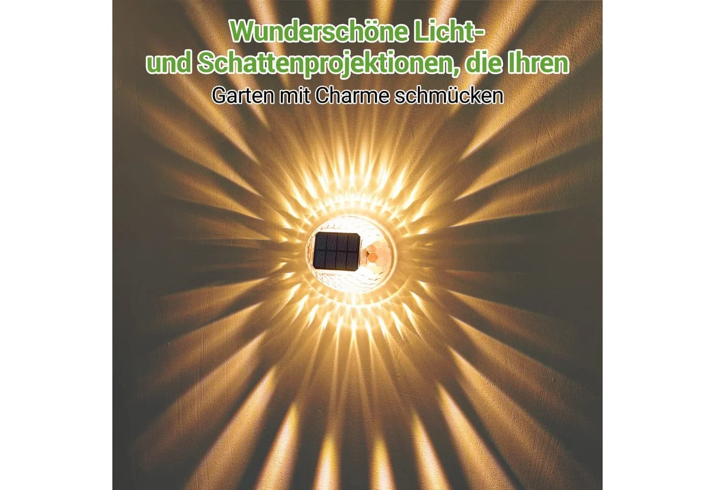 Quntis LED Solarleuchte 4 Stück Aussen Bodenbeleuchtung IP65 Wasserdicht