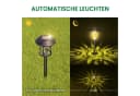 Quntis Gartenleuchte LED Solar Warmweiß mit Erdspieß Bild 1
