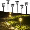 Quntis Gartenleuchte LED Solar Warmweiß mit Erdspieß Bild 2