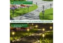 Quntis Gartenleuchte LED Solar Warmweiß mit Erdspieß Bild 5