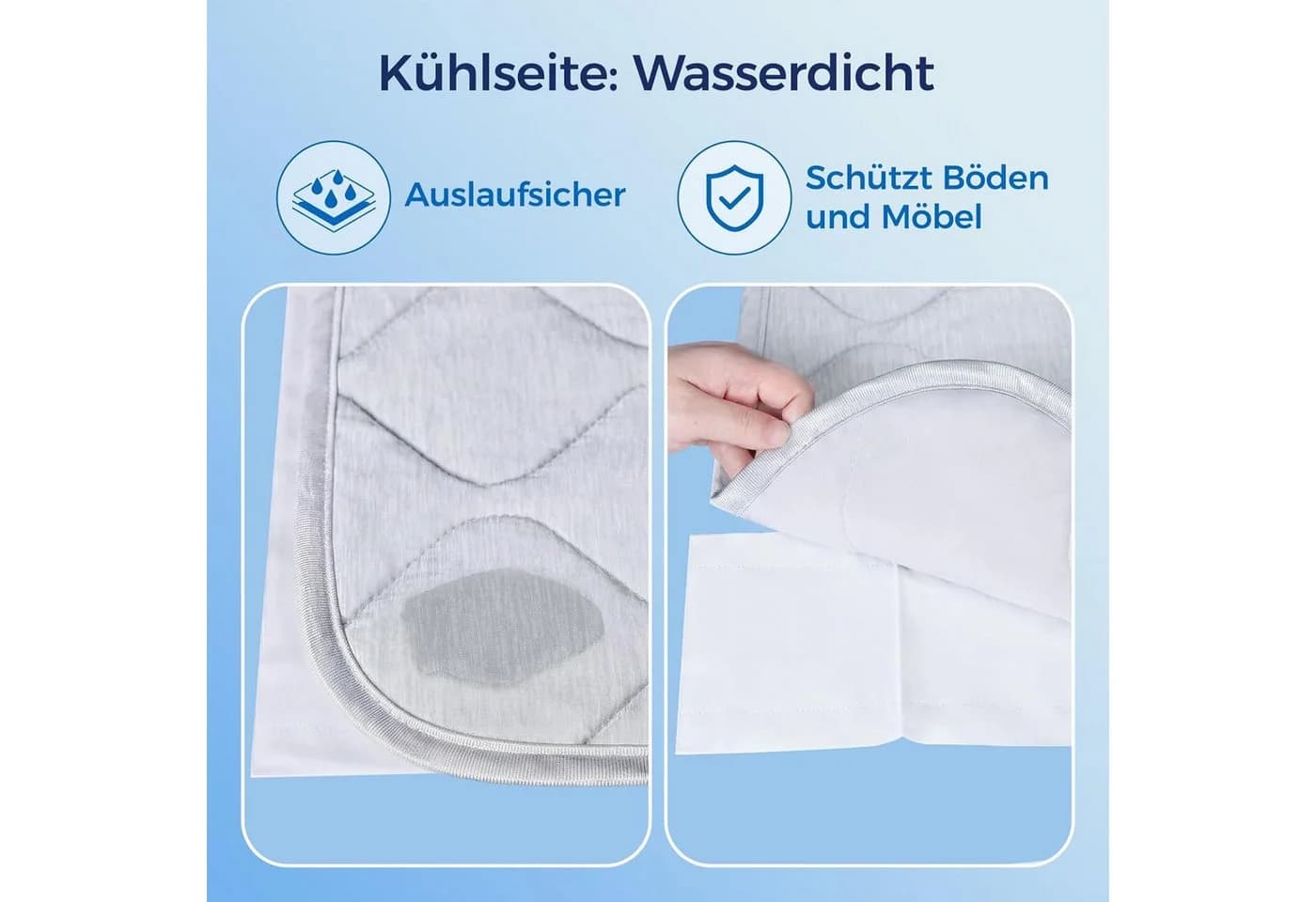 Rywell Hundematte Kühldecke Grau Selbstkühlend Nylon/Polyester - Bild 5
