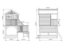 Prestige Garden Stelzenhaus Amsterdam Kiefernholz mit Rutsche Bild 3