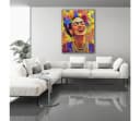 Artedinoi Leinwandbild Frida Porträt Blumen Pop Art Modern Bild 1