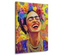 Artedinoi Leinwandbild Frida Porträt Blumen Pop Art Modern Bild 2