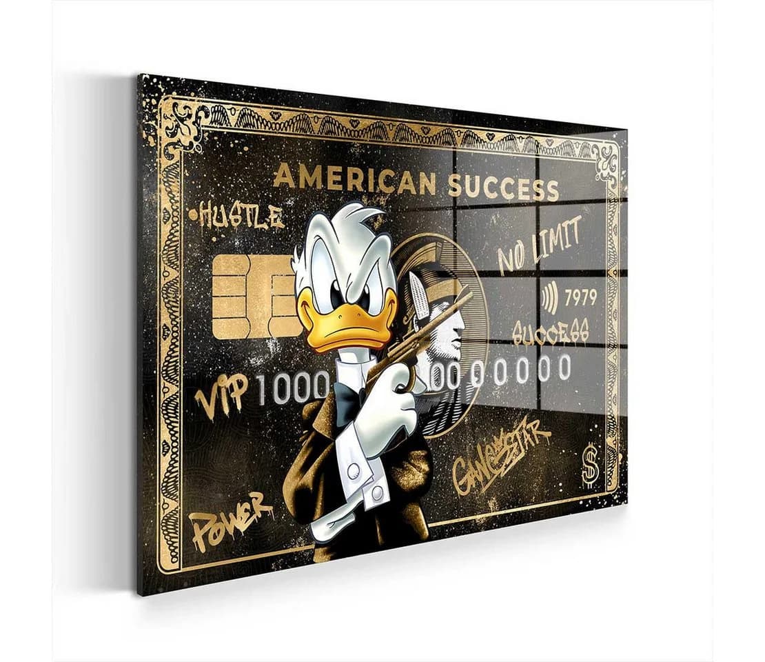 Artedinoi Acrylglasbild Pop Art Kunst Duck Gangster - Bild 2