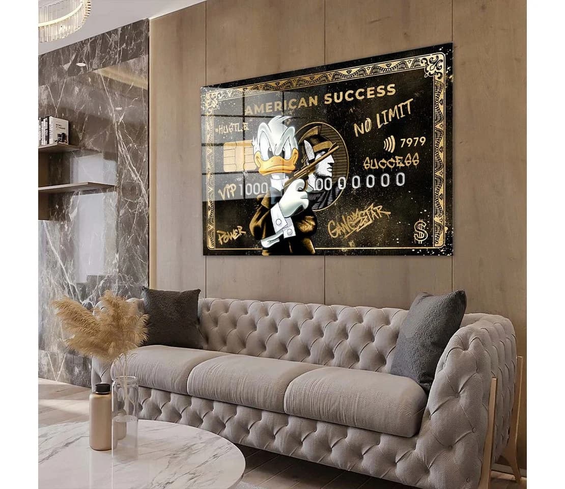 Artedinoi Acrylglasbild Pop Art Kunst Duck Gangster - Bild 3
