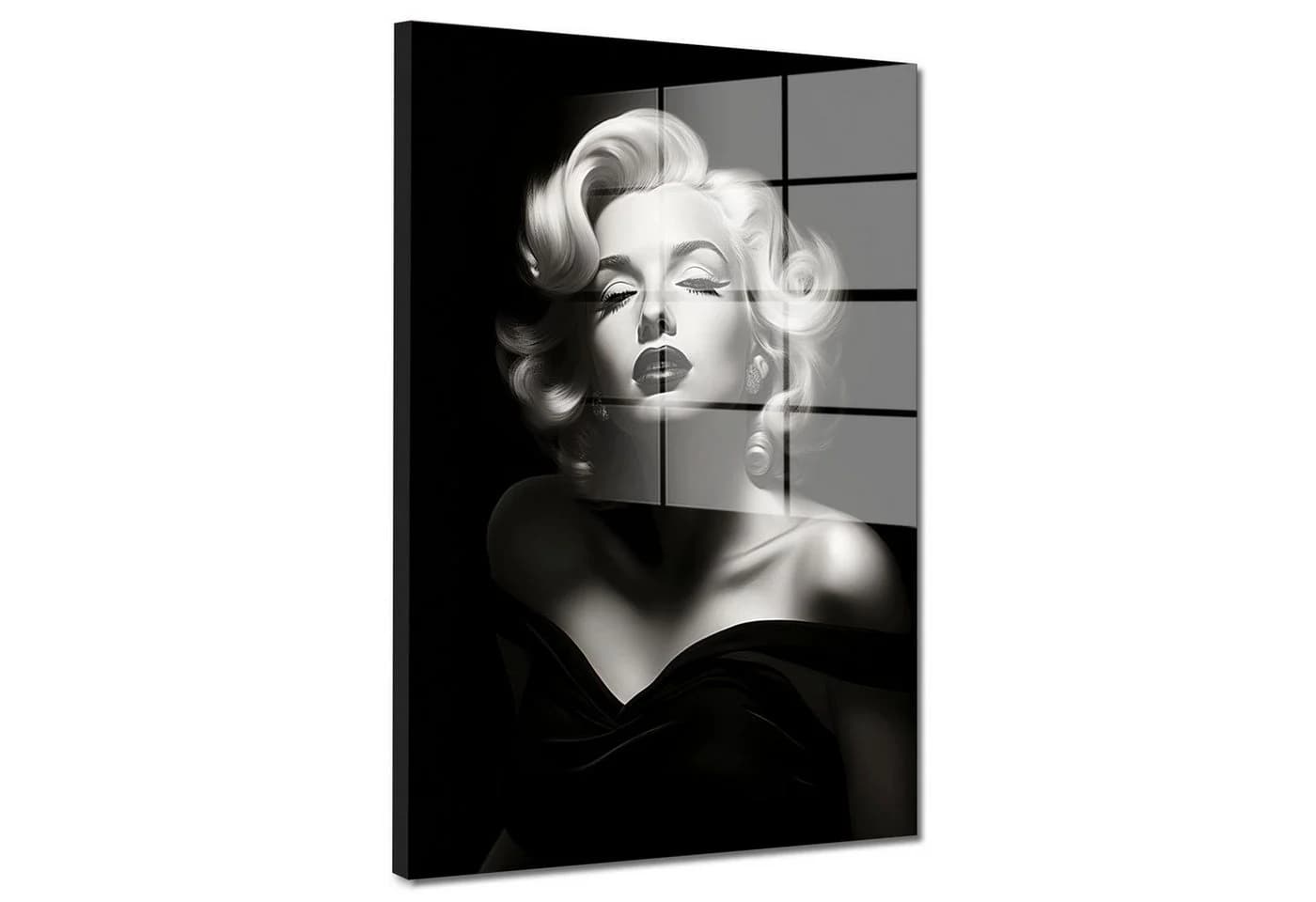 Artedinoi Acrylglasbild Beautiful Marilyn Schwarz Weiß Modern - Bild 2