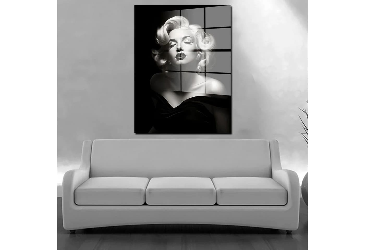 Artedinoi Acrylglasbild Beautiful Marilyn Schwarz Weiß Modern - Bild 3