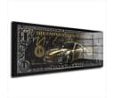 Artedinoi Acrylglasbild Porsche Sportwagen Gold Schwarz Silber Bild 2