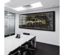 Artedinoi Acrylglasbild Porsche Sportwagen Gold Schwarz Silber Bild 3