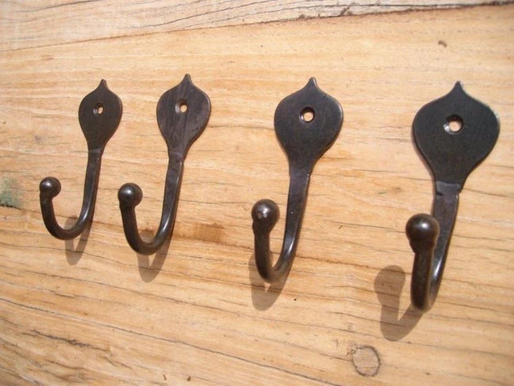 Deko-Impression Wandhaken-Set 4 Stück Massiv Eisen - Bild 3