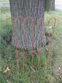 Deko-Impression Gartenstecker 5er-Set Eisen Rostpatina mit Haken Bild 1