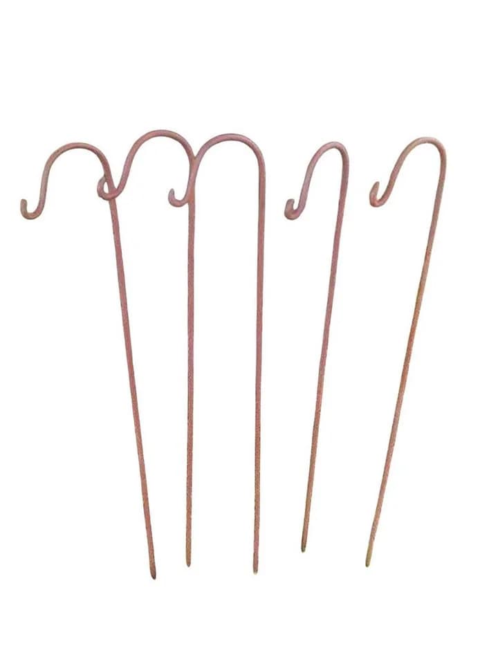 Deko-Impression Gartenstecker 5er-Set Eisen Rostpatina mit Haken - Bild 2