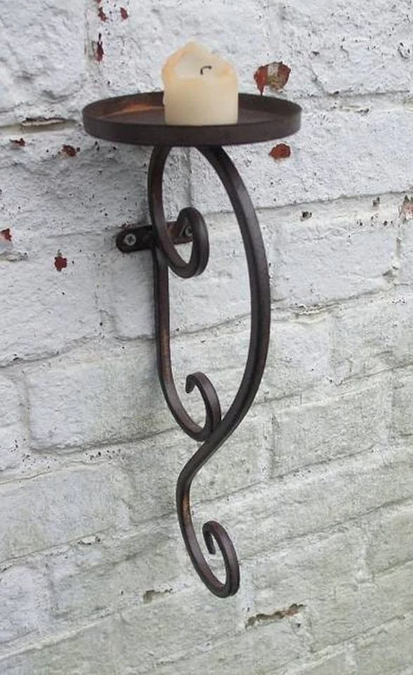 Deko-Impression Mediterraner Wandkerzenhalter Eisen
