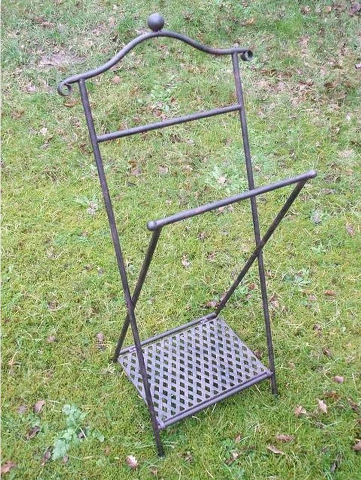Deko-Impression Handtuchhalter Stand Dunkelbraun Eisen Landhaus - Bild 4
