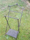Deko-Impression Handtuchhalter Stand Dunkelbraun Eisen Landhaus Bild 5
