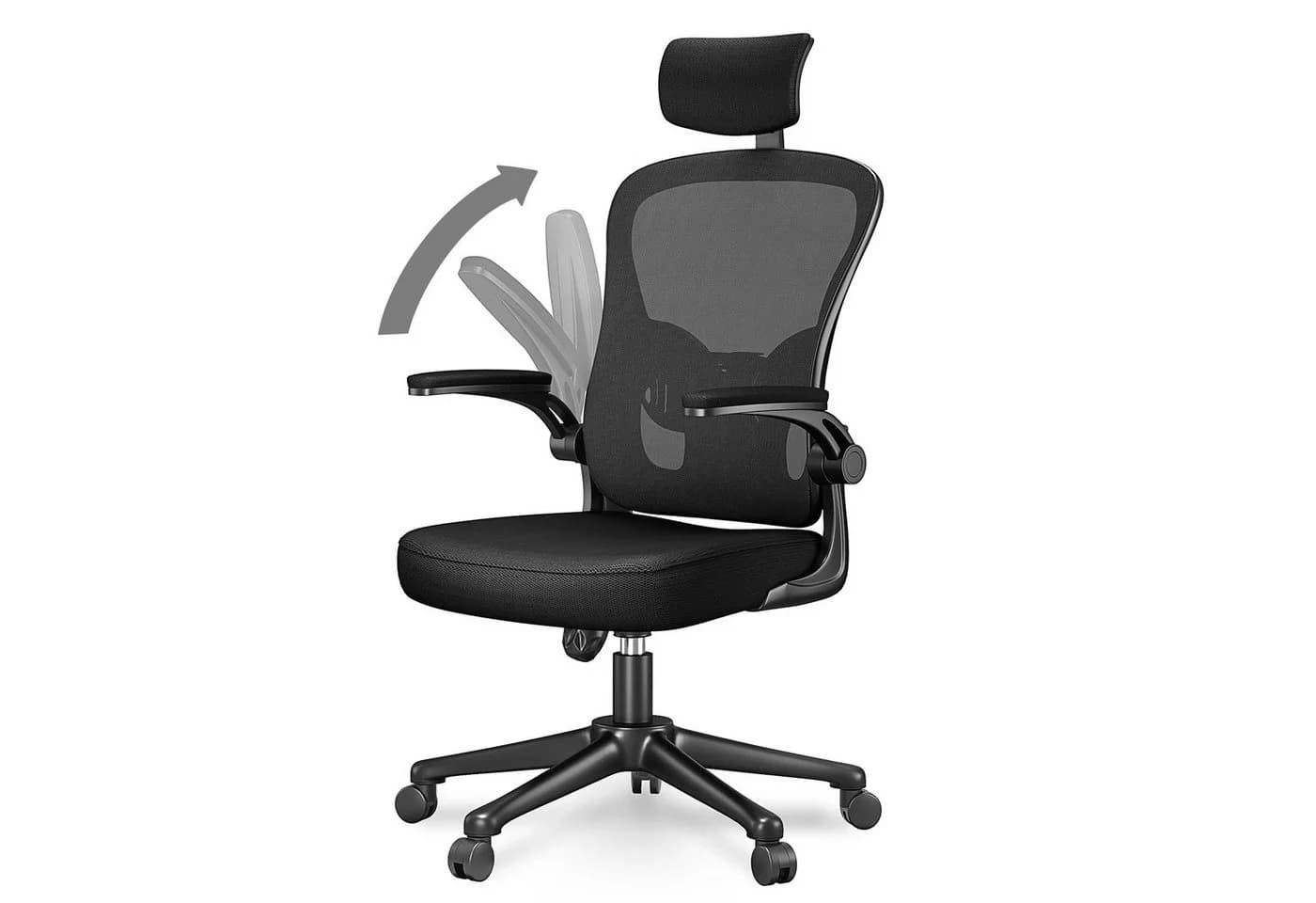 ZAISZE Bürostuhl Ergonomisch mit Kopfstütze & Mesh - Bild 2