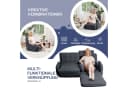 HomeMiYN Ohrensessel Sesselbett Grau mit Komfortkissen Bild 5