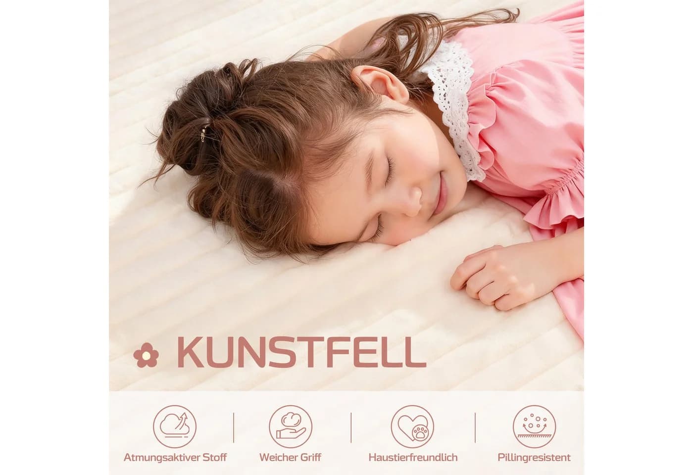 HomeMiYN Ohrensessel Sesselbett Elfenbeinweiß mit Komfortkissen - Bild 4