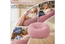 HomeMiYN Sitzsack Rund XXL Rosa Cord Sofa Bild 3