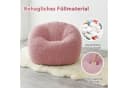 HomeMiYN Sitzsack Rund XXL Rosa Cord Sofa Bild 5