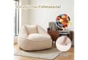 HomeMiYN Sitzsack „Birne“ Cord Beige Ergonomisch Bild 5