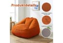 HomeMiYN Sitzsack Cord Birne Beige Bild 3