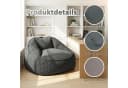 HomeMiYN Sitzsack Birne Grau Cord Sessel Bild 1