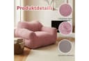 HomeMiYN Sitzsack „Cube“ Rosa Cord mit Tragegriff Bild 1