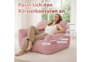 HomeMiYN Sitzsack „Cube“ Rosa Cord mit Tragegriff Bild 3