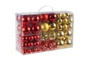 lindahandel 100er Set Weihnachtsbaumkugeln Gold & Rot Kunststoff Bild 2