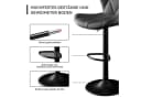 HawthyHome Barhocker 2er Set Schwarz Höhenverstellbar 360° Drehbar Bild 5