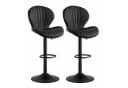 HawthyHome Barhocker Set 2er, Höhenverstellbar, Schwarz Bild 3
