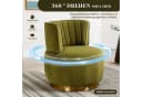 LVHOM Drehsessel 360° Grün Samt Ergonomisch Bild 4